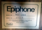 Epiphone Nova NV-390 Label