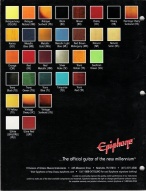 1999 Epiphone Color Chart