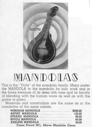 Epiphone Adelphi Mandola