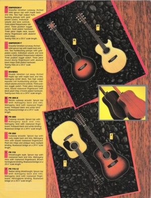 1982 Epiphone Catalog