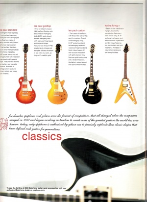 2001 Epiphone Catalog